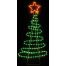 Χριστουγεννιάτικο Δέντρο με 5m Πολύχρωμο Φωτοσωλήνα LED (112cm)