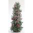 Χριστουγεννιάτικο Επιτραπέζιο Χιονισμένο Δέντρο με Γκι και Πευκοβελόνες (55cm)