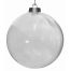Χριστουγεννιάτικες Μπάλες Διάφανες - Σετ 6 τεμ. (8cm)