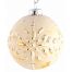 Χριστουγεννιάτικες Μπάλες Γυάλινες Χρυσές - Σετ 3 τεμ. (10cm)