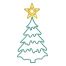 Χριστουγεννιάτικo Επιστύλιo Δέντρο με Φωτοσωλήνα (2.1m)