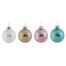 Χριστουγεννιάτικη Μπάλα Μεταλλιζέ- 4 Χρώματα (8cm)