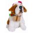 Χριστουγεννιάτικο Διακοσμητικό Λούτρινο Σκυλάκι με Ήχο και Κίνηση (27cm)