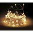 40 Λευκά Θερμά Φωτάκια LED Copper Μπαταρίας, Με Χρονοδιακόπτη (2m)