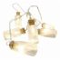 10 Λευκά Θερμά Φωτάκια LED Μπαταρίας με Γυάλινα Βαζάκια και Άμμο (2m)