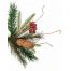Χριστουγεννιάτικο Παραδοσιακό Δέντρο NCHT με Βατόμουρα και Κουκουνάρια (2,1m)