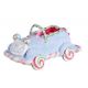 Χριστουγεννιάτικο Επιτραπέζιο Ζαχαρωτό Παιδικό Στολίδι Αμάξι Μπλε - 1 Τεμάχιο