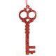 Χριστουγεννιάτικο Πλαστικό Κρεμαστό Κλειδί, Κόκκινο (20cm) - 1 Τεμάχιο