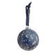 ​Χριστουγεννιάτικη Μπάλα Γυάλινη Μπλε με Ασημί Αστεράκια - 8 cm