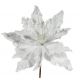 Χριστουγεννιάτικο Διακοσμητικό Λευκό Λουλούδι (25cm)