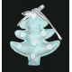 Χριστουγεννιάτικο Στολίδι, Λούτρινο Δεντράκι Μπλε με Γκρι Κουμπιά (12cm)  - 1 Τεμάχιο