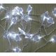 30 Λευκά Ψυχρά Φωτάκια LED, με Ακρυλικά Φυλλαράκια (3m)