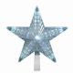 Χριστουγεννιάτικη Κορυφή Δέντρου Φωτιζόμενο Αστέρι με Λευκό Ψυχρό LED και Πρόγραμμα (22cm)