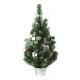 Χριστουγεννιάτικο Επιτραπέζιο Δέντρο Στολισμένο με Γλαστράκι (40cm)