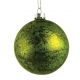 Χριστουγεννιάτικη Γυάλινη Mπάλα Πράσινη, Αντικέ (8cm)