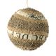 Χριστουγεννιάτικη Καφέ Πλαστική μπάλα (10cm)