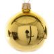 Χριστουγεννιάτικη Μπάλα Γυάλινη Χρυσή Γυαλιστερή (8cm)