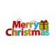 Χριστουγεννιάτικη Παιδική Διακοσμητική Πλαστική Επιγραφή Τοίχου με "Merry Christmas" Πολύχρωμο, 38cm