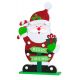 Χριστουγεννιάτικος Κρεμαστός Διακοσμητικός Άγιος Βασίλης με 8 LED Μπαταρίας (48cm)
