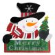 Χριστουγεννιάτικος Κρεμαστός Διακοσμητικός Χιονάνθρωπος με LED Μπαταρίας, 40cm
