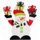 Χριστουγεννιάτικος Κρεμαστός Διακοσμητικός Πλαστικός Παιδικός Χιονάνθρωπος Πολύχρωμο, 38cm