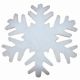 Χριστουγεννιάτικες Λευκές Χιονονιφάδες Οροφής από Συνθετικό Βαμβάκι, 30cm (Σετ 2 τεμ)