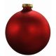 Χριστουγεννιάτικη Γυάλινη Κόκκινη Μπάλα Ματ, 10cm