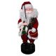 Χριστουγεννιάτικος Διακοσμητικός Άγιος Βασίλης, με Βιολί και Κίνηση Κόκκινος (40cm) - 1 Τεμάχιο