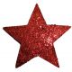 Χριστουγεννιάτικα Κόκκινα Αστέρια Οροφής, με Στρας - Σετ 10 τεμ. (16cm)