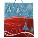 Χριστουγεννιάτικη Τσάντα με Έλατα, Κάλτσες, Μπάλα και Επιγραφή "Xρόνια Πολλά", 50cm