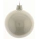 Χριστουγεννιάτικη Μπάλα Γυάλινη Λευκή Γυαλιστερή  (8cm)
