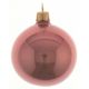Χριστουγεννιάτικη Μπάλα Γυάλινη Ροζ, Γυαλιστερή (10cm)