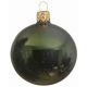 Χριστουγεννιάτικη Μπάλα Γυάλινη Πράσινη Γυαλιστερή (8cm)