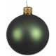 Χριστουγεννιάτικη Μπάλα Γυάλινη Πράσινη Ματ (8cm)