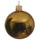 Χριστουγεννιάτικη Μπάλα Γυάλινη Χρυσή, Γυαλιστερή (8cm)