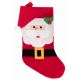 Χριστουγεννιάτικη Διακοσμητική Κάλτσα Κόκκινη με Άγιο Βασίλη (43cm)