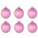 Χριστουγεννιάτικες Μπάλες Ροζ Περλέ - Σετ 12 τεμ. (3cm)