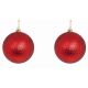 Χριστουγεννιάτικες Μπάλες Κόκκινες με Στρας - Σετ 2 τεμ. (10cm)