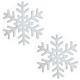 Χριστουγεννιάτικες Χιονονιφάδες Οροφής Λευκές - Σετ 2 τεμ. (39cm)