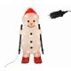 Χριστουγεννιάτικος Χιονάνθρωπος Σκιέρ, με Κόκκινο Σκούφο και 30 LED (30cm)