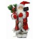 Χριστουγεννιάτικος Διακοσμητικός Πλαστικός Άγιος Βασίλης "Merry Christmas" Κόκκινος (30cm)