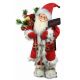 Χριστουγεννιάτικος Διακοσμητικός Πλαστικός Άγιος Βασίλης "Merry Christmas" Κόκκινος (60cm)