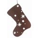 Χριστουγεννιάτικη Ξύλινη Μπότα με Σχέδια, Οικολογική (23cm)