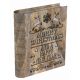 Χριστουγεννιάτικο Ξύλινο Διακοσμητικό Βιβλίο με Ευχές και LED Κάφε (17cm) - 1 Τεμάχιο
