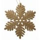 Χριστουγεννιάτικη Χιονονιφάδα Οροφής, Χρυσή με Στρας (25cm)
