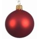 Χριστουγεννιάτικη Μπάλα Γυάλινη Κόκκινη Ματ (8cm)