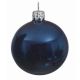 Χριστουγεννιάτικη Μπάλα Γυάλινη Μπλε Γυαλιστερή (10cm)