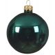 Χριστουγεννιάτικη Μπάλα Γυάλινη Πράσινο Σκούρο, Γυαλιστερή (10cm)
