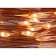 100 Λευκά Θερμά Φωτάκια LED Copper, με Μπαταρία (5m)