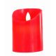 Χριστουγεννιάτικο Διακοσμητικό Κερί, Κόκκινο με LED (10cm)